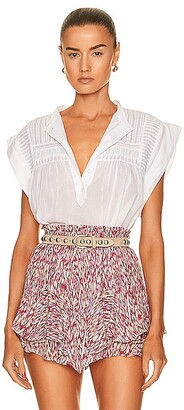 Isabel Marant Etoile Lapao Top in White