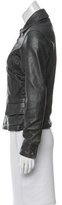 Thumbnail for your product : Vince Leather Metallic Jacket