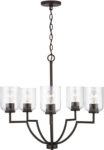 Capital Lighting Carter Chandelier in Bronze, Size: 5 light