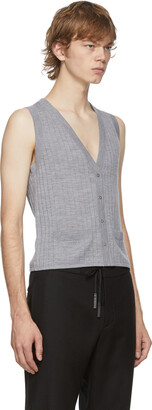 Dion Lee Grey Wool Vest