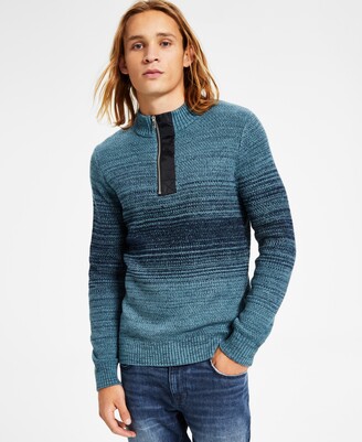 macys mens half zip sweater