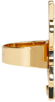 Thumbnail for your product : Saint Laurent Gold Monogram Deconstructed Ring