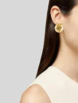 Thumbnail for your product : Chanel Quilted Logo Clip-On Earrings