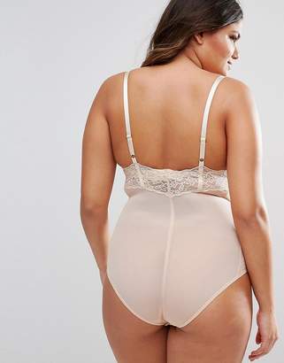 ASOS Curve CURVE SHAPEWEAR New Improved Fit Wear Your Own Bra Lace Bodysuit