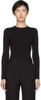 Thumbnail for your product : Balenciaga Black Fine Rib Knit Logo Crewneck Sweater