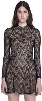 Thumbnail for your product : Alexander Wang Floral Lace Long Sleeve Mini Dress