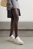 Thumbnail for your product : adidas Triple Platform Nubuck And Shell Sneakers - Off-white