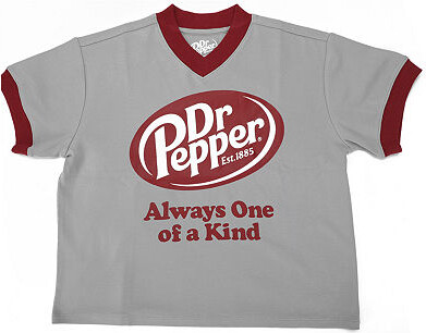 Bioworld Dr Pepper Always One Of A Kind Womens Juniors V Neck Short Sleeve Regular Fit Graphic T-Shirt