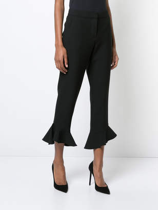 Trina Turk cropped frill trousers