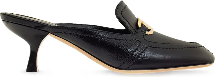 【FERRAGAMO】 Astro Leather Mules Black 'Astro' mules FERRAGAMO - Vitkac Canada
