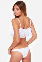 Thumbnail for your product : Roxy Cropped Tankini White Lace Bikini