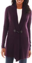 Thumbnail for your product : JCPenney Asstd National Brand Susan Lawrence Long-Sleeve Shawl Collar Cardigan