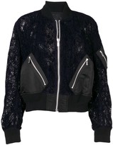 Thumbnail for your product : Sacai Lace Bomber Jacket