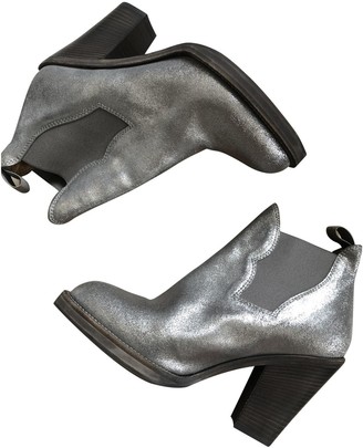 acne silver boots
