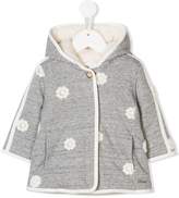Thumbnail for your product : Chloé Kids flower-print hooded coat