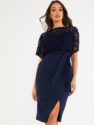 quiz batwing midi dress