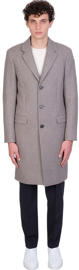 theory men's wool coats & jackets