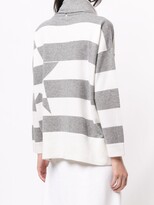 Thumbnail for your product : Lorena Antoniazzi Striped Star Detail Jumper