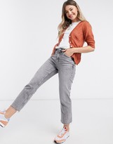 Thumbnail for your product : JDY puff v neck short sleeve cardigan in red