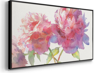 Wexford Home Prize Peonies II- Framed Gallery Wrapped Canvas -Ready to Hang