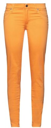 CHEAP MONDAY Women Orange Pants Cotton, Elastane