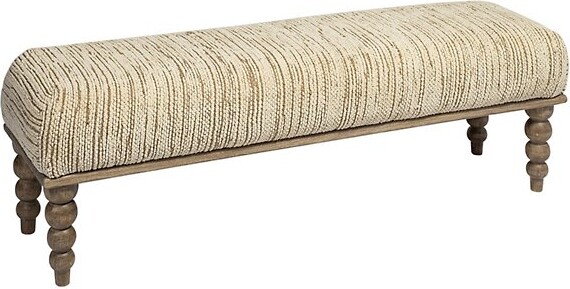 Mercana Home Alder Bench in Cream