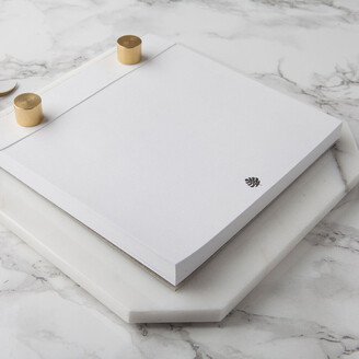 Hello Day - Marble Desk Notepad - White Carrara