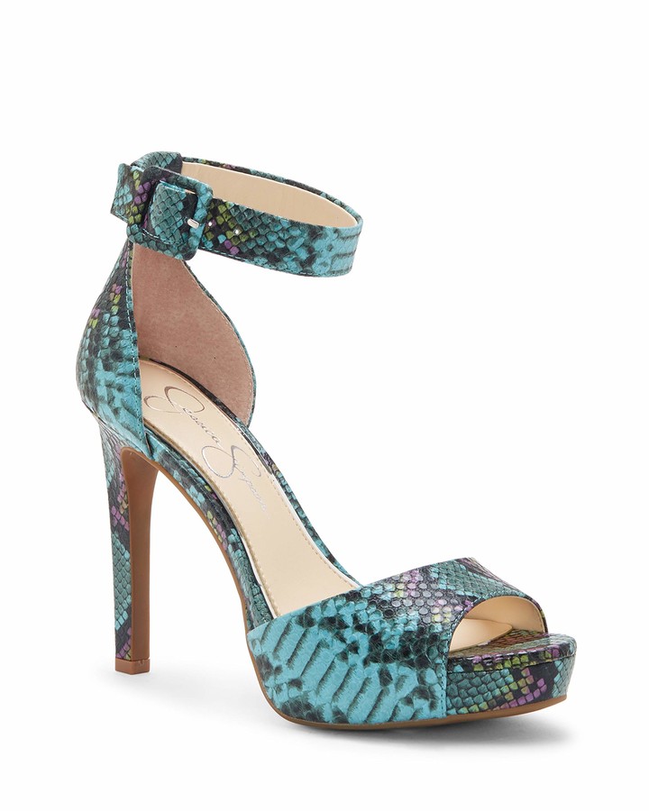 jessica simpson teal heels