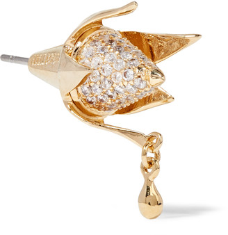 Eddie Borgo Gold-tone crystal earrings