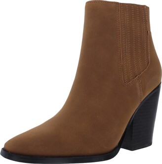 KENDALL + KYLIE Colt-Bootie Womens Faux Suede Pointed Toe Ankle Boots