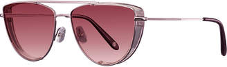 Garrett Leight Zephyr Side-Shield Gradient Sunglasses