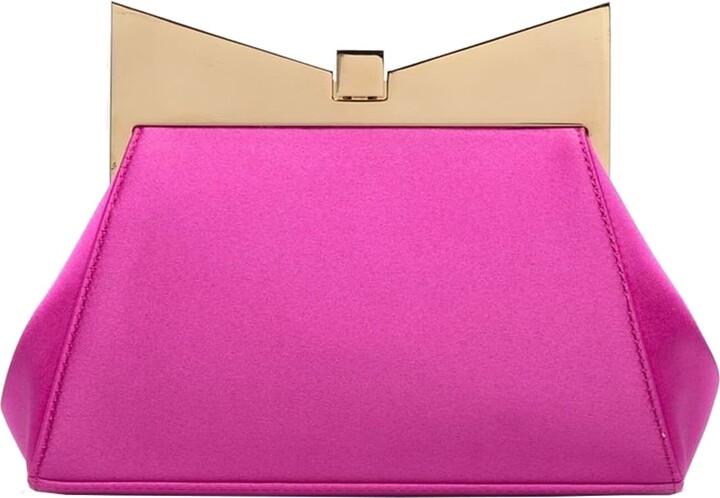 Fuschia pink clutch bag uk Clearance