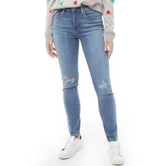Levi's Womens 721 High Rise Skinny Jeans Lucky Blue