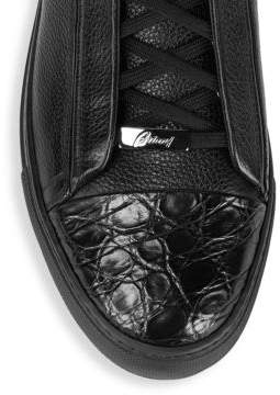 Brioni Low-Top Leather Sneakers