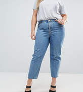 Thumbnail for your product : ASOS Curve Design Curve Recycled Florence Authentic Straight Leg Jeans In Vintage Blue Wash