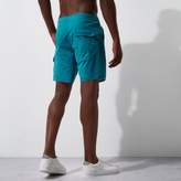 Thumbnail for your product : River Island Mens Blue acid wash swim shorts