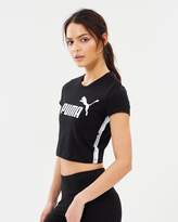 Thumbnail for your product : Puma Tape Logo Cropped Tee