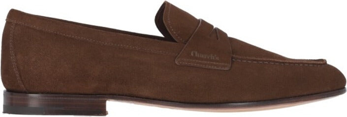 Church's Brown Suede Slip-On Moccasins