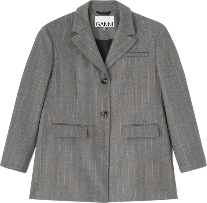 Ganni Pinstripe Blazer