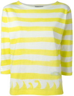Tsumori Chisato stripes and wave print T-shirt