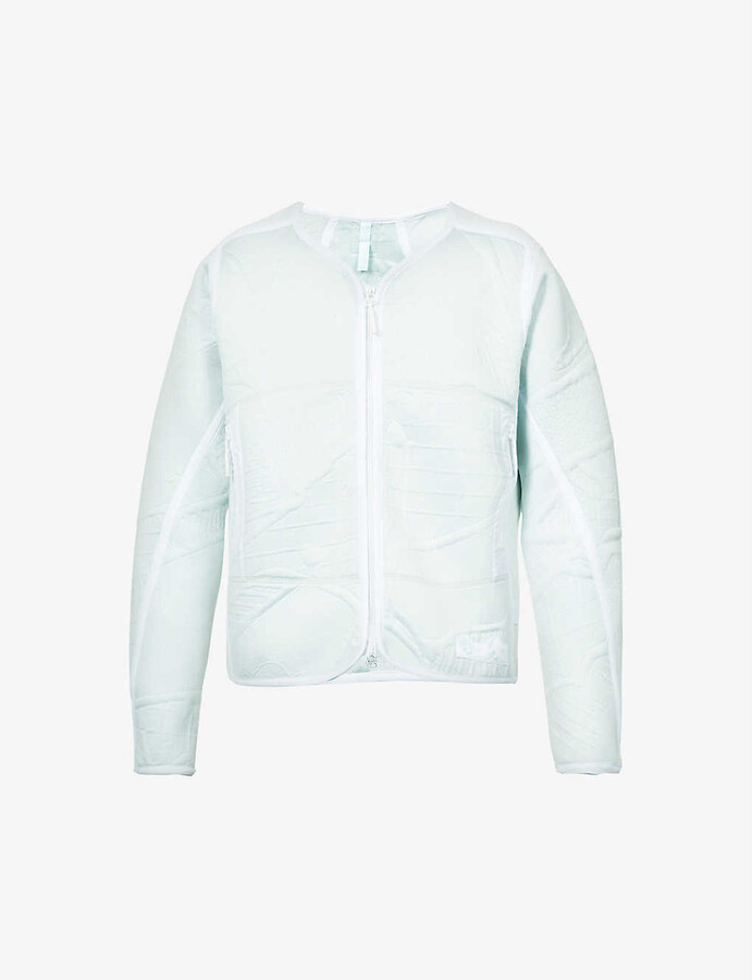 white polyester jacket