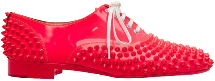 Christian Louboutin Pink Patent Leather Pigalle Spikes Shoes Size 38.5 -  ShopStyle
