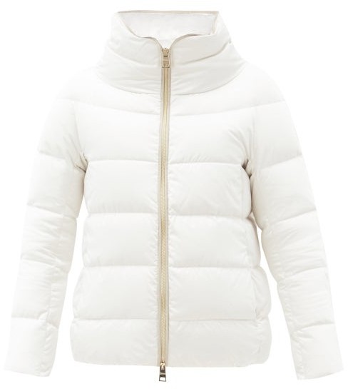 Herno Bonbon High-neck Quilted Down Jacket - White - ShopStyle