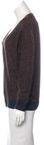 Thumbnail for your product : Prada Metallic Long Sleeve Cardigan