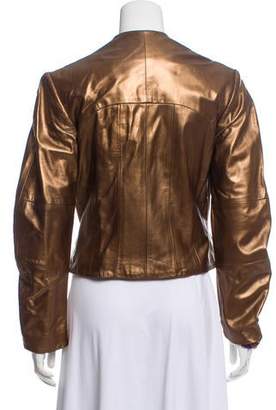 Yigal Azrouel Metallic Leather Jacket