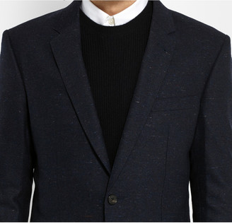 Club Monaco Navy Wright Slim-Fit Wool and Silk-Blend Blazer