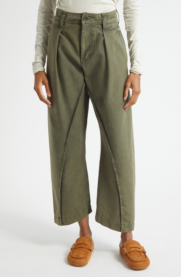 J.W.Anderson Twisted Seam Pleated Wide Leg Trousers