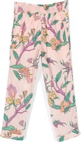 Thumbnail for your product : Scotch & Soda Floral-Print Ruffle-Detail Pants