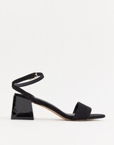Thumbnail for your product : Honeywell ASOS DESIGN Block Heeled Sandals in black