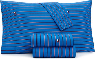 Tommy Hilfiger Global Stripe Oxford Full Sheet Set Bedding - ShopStyle